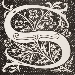 Lettera decorata 